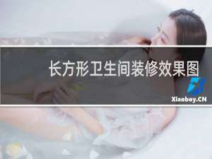 长方形卫生间装修效果图