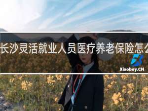 长沙灵活就业人员医疗养老保险怎么办理