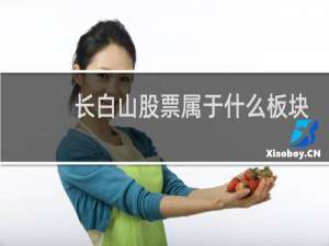 长白山股票属于什么板块