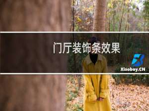 门厅装饰条效果