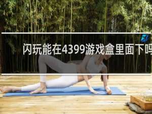 闪玩能在4399游戏盒里面下吗
