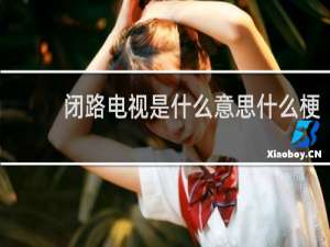 闭路电视是什么意思什么梗