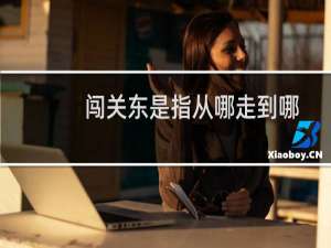 闯关东是指从哪走到哪（闯关东是指从哪到哪）