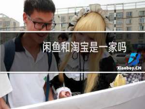 闲鱼和淘宝是一家吗（闲鱼与淘宝什么关系）