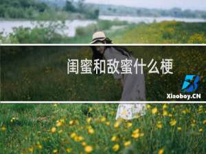 闺蜜和敌蜜什么梗