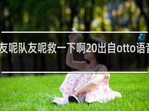 队友呢队友呢救一下啊 出自otto语音什么梗