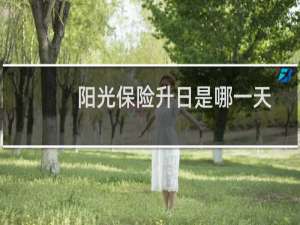 阳光保险升日是哪一天