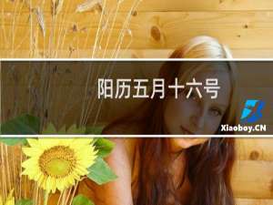 阳历五月十六号