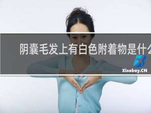 阴囊毛发上有白色附着物是什么