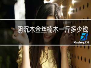 阴沉木金丝楠木一斤多少钱