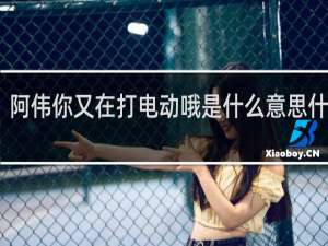 阿伟你又在打电动哦是什么意思什么梗