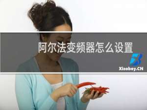 阿尔法变频器怎么设置