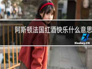 阿斯顿法国红酒快乐什么意思