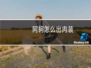 阿轲怎么出肉装