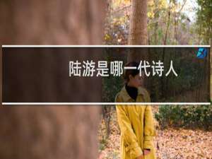 陆游是哪一代诗人（陆游是哪个朝代的诗人是南宋文学家、史学家、爱国诗人）