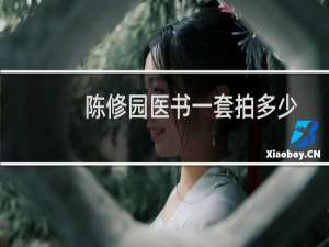 陈修园医书一套拍多少