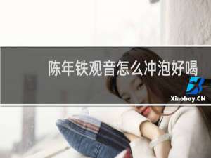 陈年铁观音怎么冲泡好喝