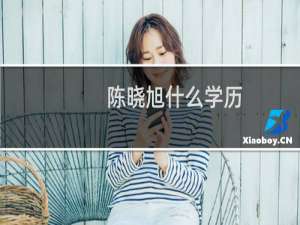 陈晓旭什么学历