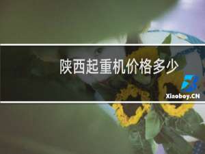 陕西起重机价格多少