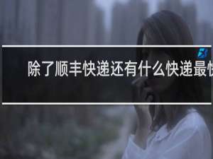 除了顺丰快递还有什么快递最快