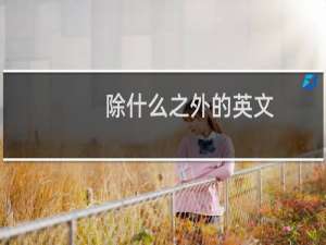 除什么之外的英文
