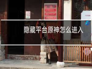隐藏平台原神怎么进入