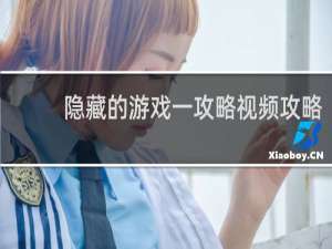 隐藏的游戏一攻略视频攻略