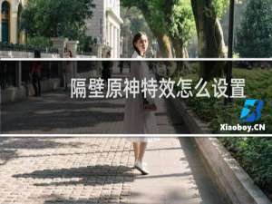 隔壁原神特效怎么设置
