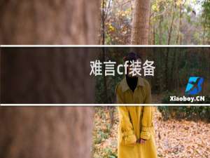难言cf装备