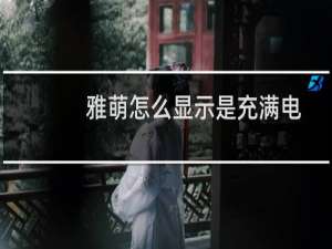雅萌怎么显示是充满电