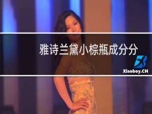 雅诗兰黛小棕瓶成分分析表