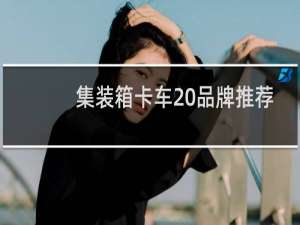 集装箱卡车 品牌推荐