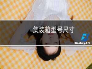 集装箱型号尺寸