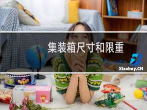 集装箱尺寸和限重