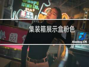 集装箱展示盒粉色