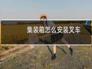 集装箱怎么安装叉车