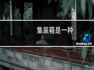 集装箱是一种