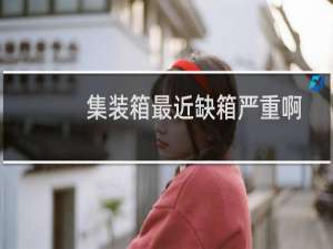 集装箱最近缺箱严重啊