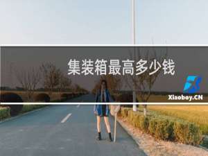 集装箱最高多少钱