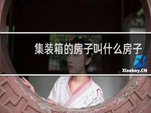 集装箱的房子叫什么房子