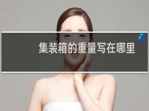 集装箱的重量写在哪里