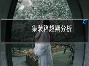 集装箱超期分析