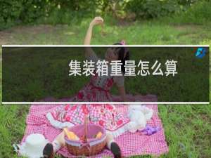 集装箱重量怎么算