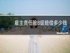 雇主责任险8级赔偿多少钱