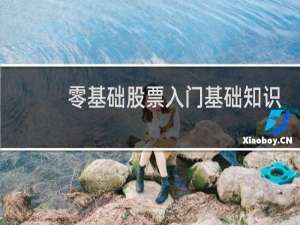 零基础股票入门基础知识