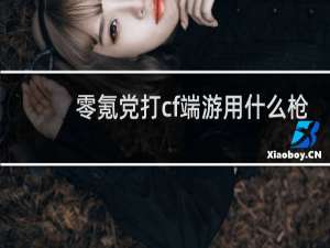 零氪党打cf端游用什么枪