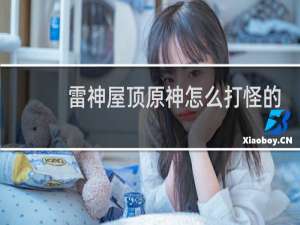 雷神屋顶原神怎么打怪的