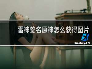 雷神签名原神怎么获得图片