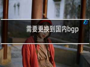 需要更换到国内bgp机房