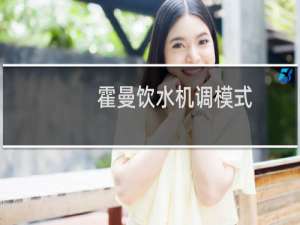 霍曼饮水机调模式